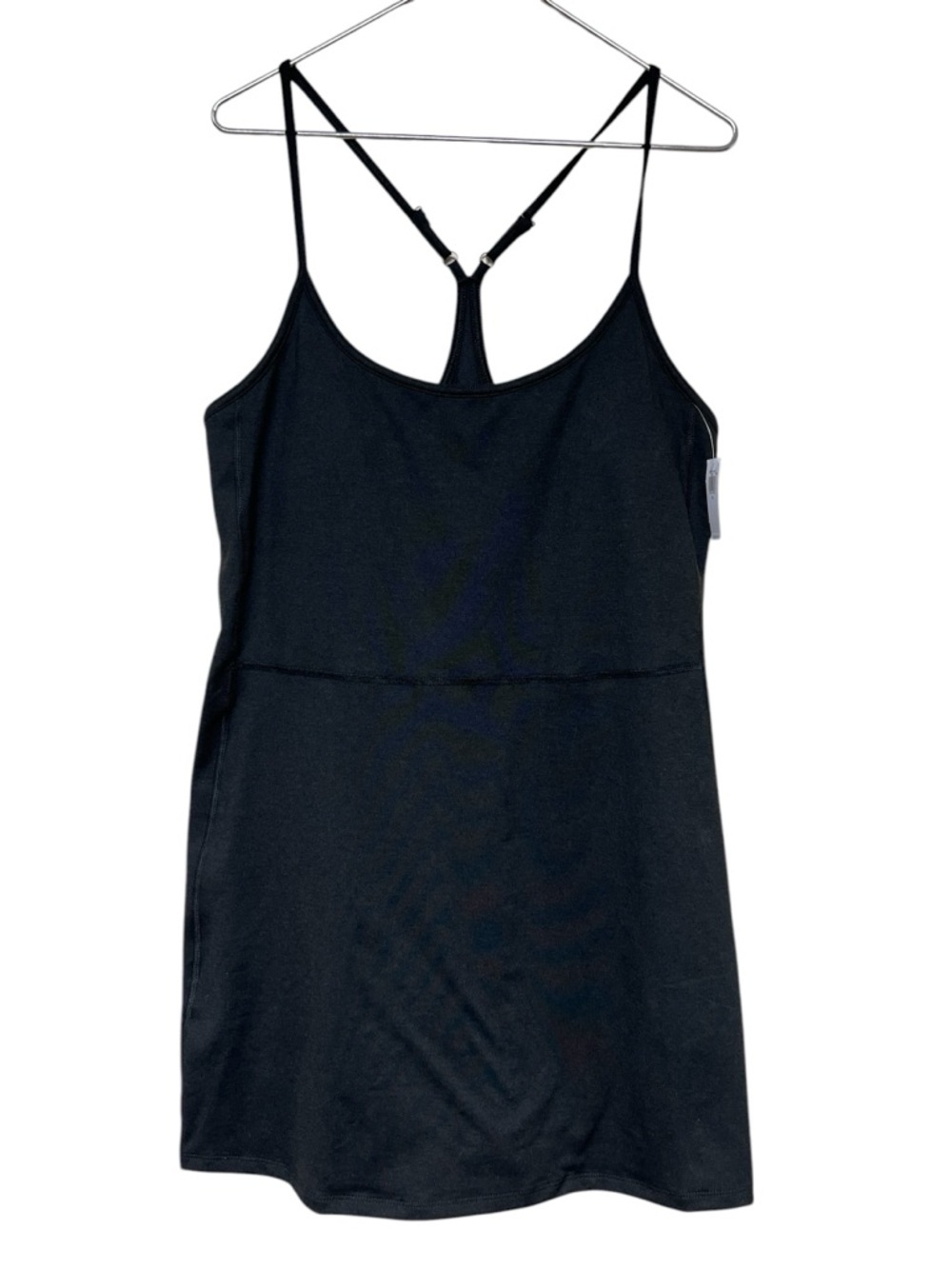 Old Navy NWT black cloud comfy athletic dress razor back built in shorts bra - Picture 3 of 12